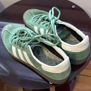 adidas Spezial Mint Green Suede Sneakers with White Stripes